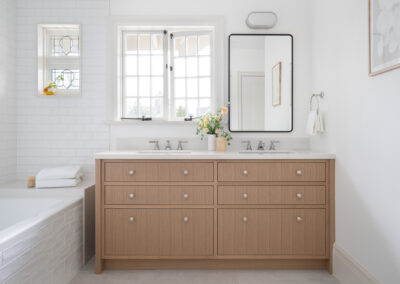 New plumbing and fixtures installed in recently renovated bathroom