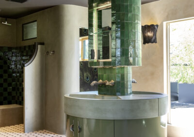 New plumbing and fixtures installed in recently renovated bathroom